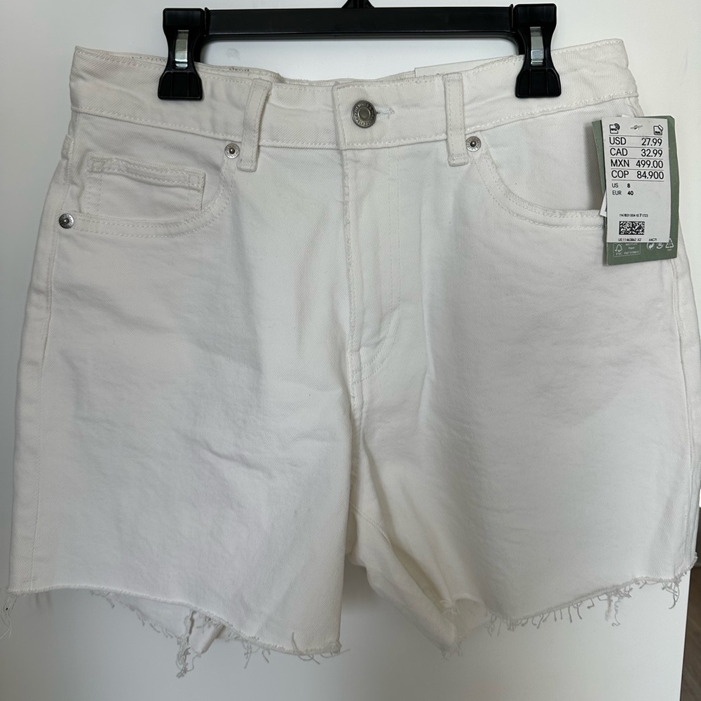 H&M White Jean Shorts